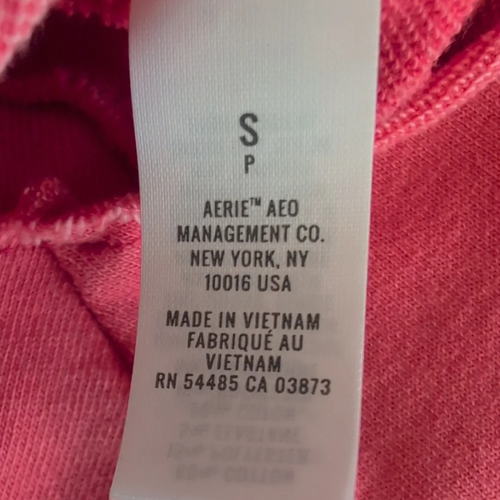 Aerie Pink Long Sleeve Cut Neck Sweatshirt Jumpsuit Romper S              Q121 - Picture 8 of 8